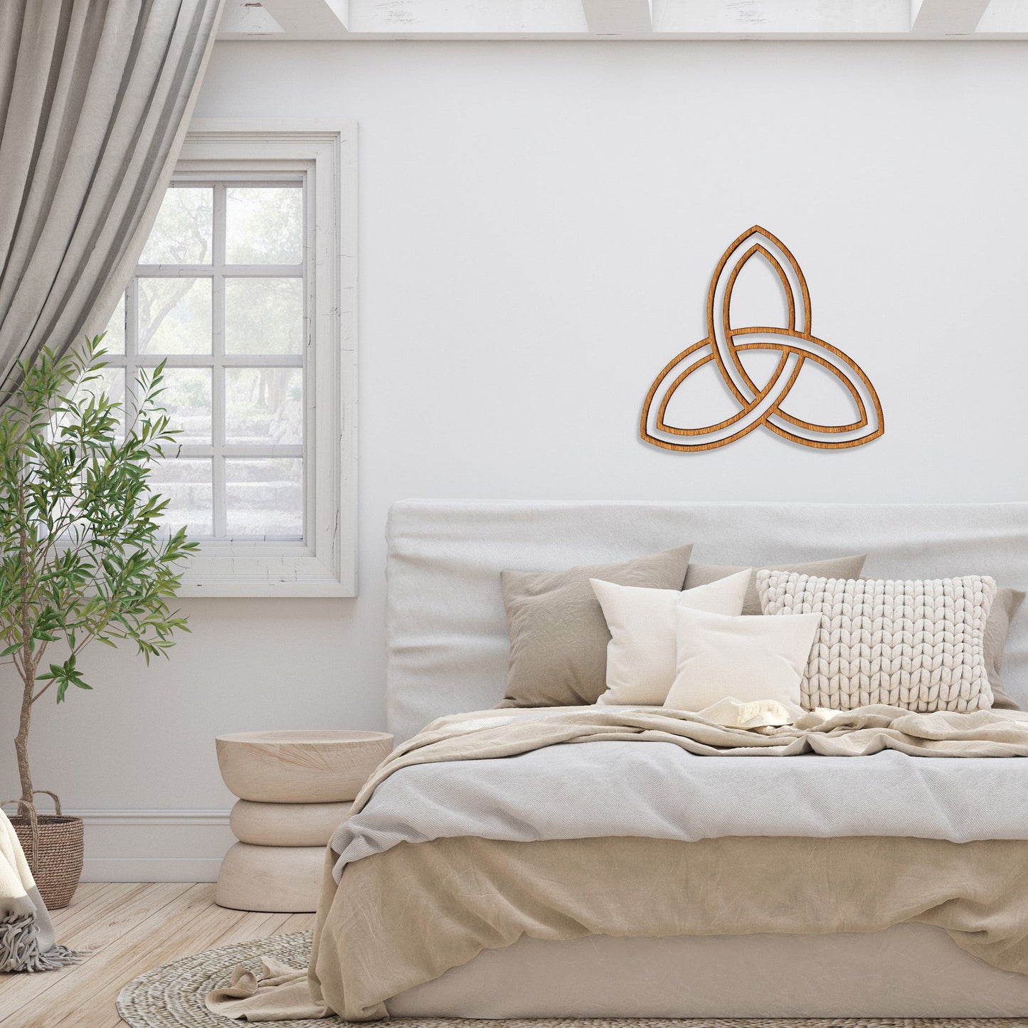 Wandbild Holz "Triquetra" - Nanino Design Onlineshop -