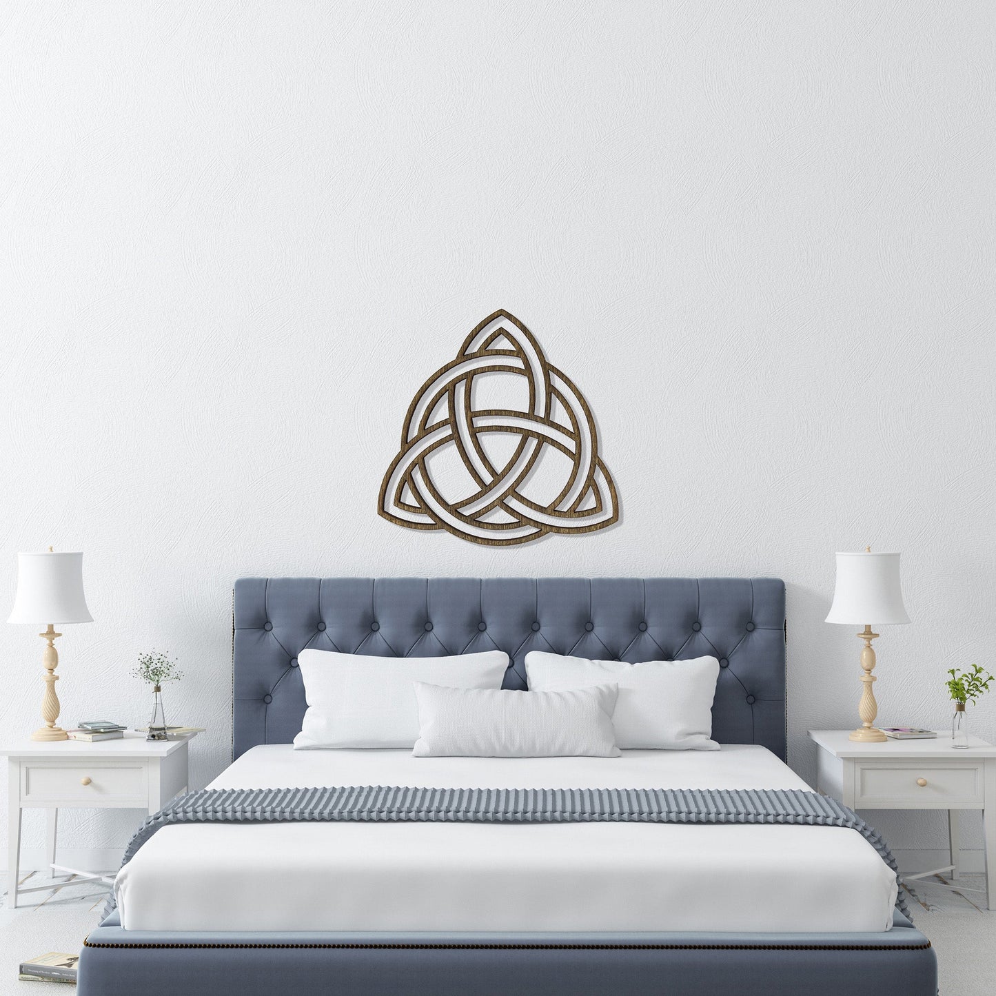 Wandbild Holz "Triquetra mit Kreis" - Nanino Design Onlineshop -