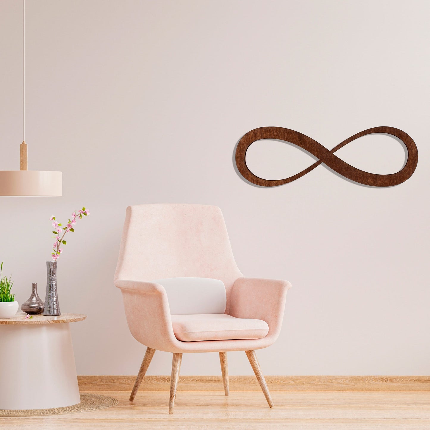 Wandbild Holz "Unendlichkeit/Liegende Acht" - Nanino Design Onlineshop -