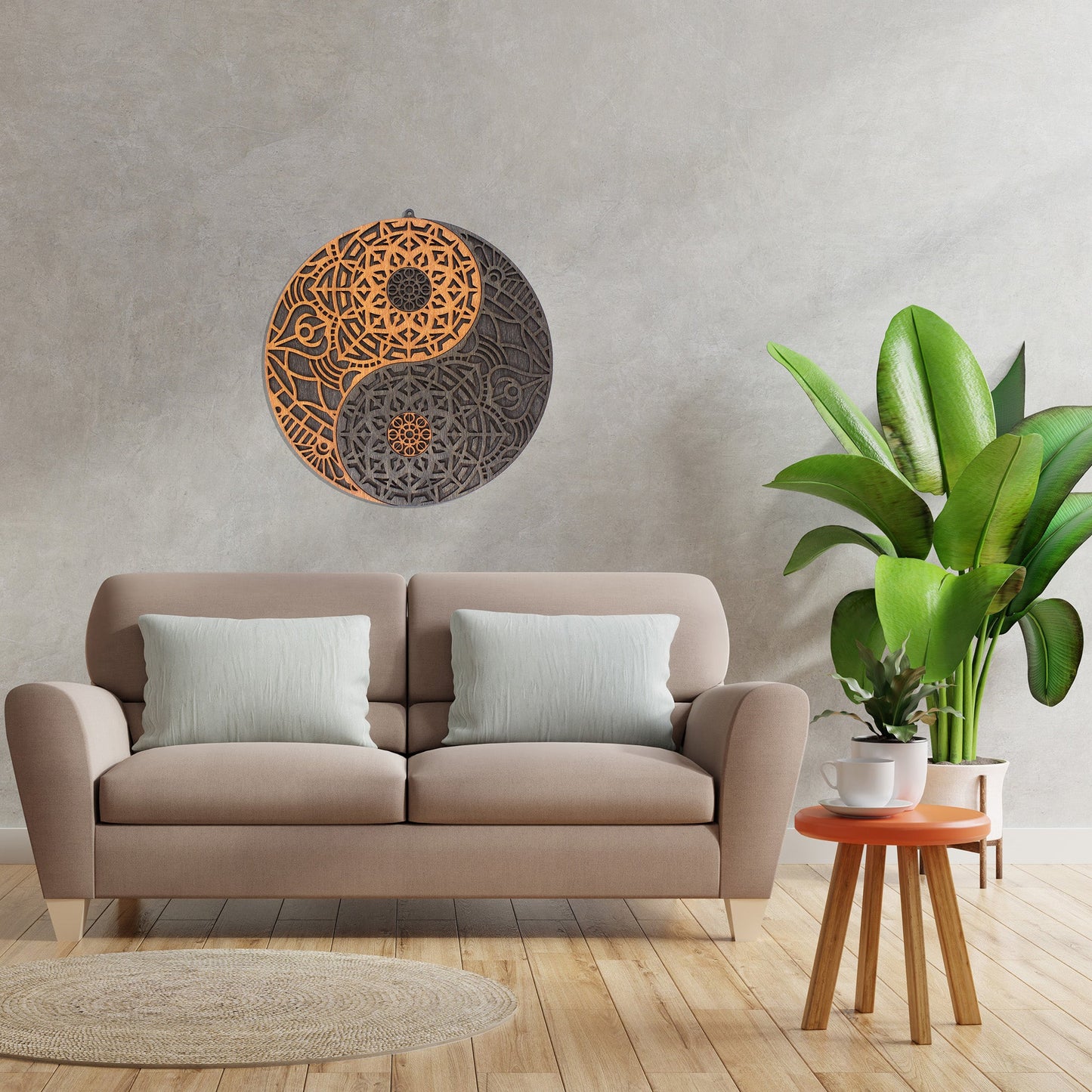 Wandbild Holz "Yin Yang" - Nanino Design Onlineshop -