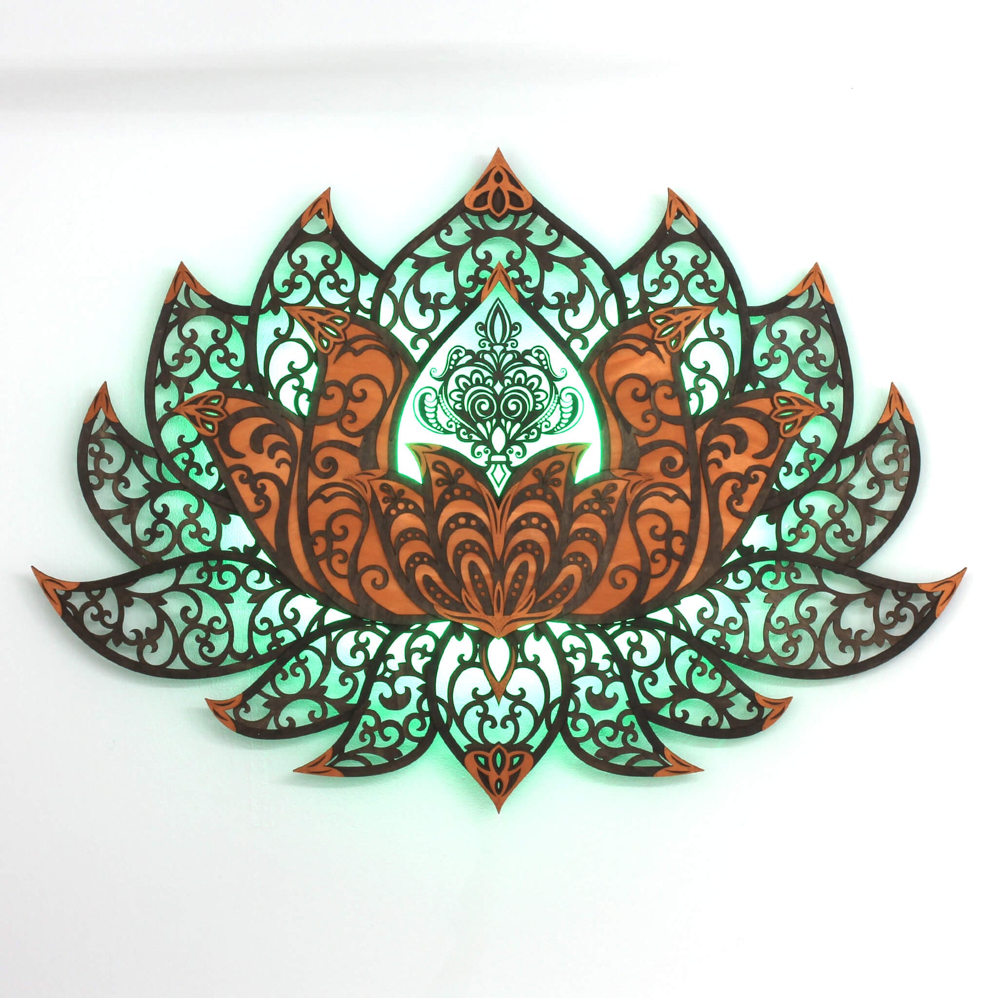 Wandbild XXL Lotusblume Orient "Kupfer" - Nanino Design Onlineshop -