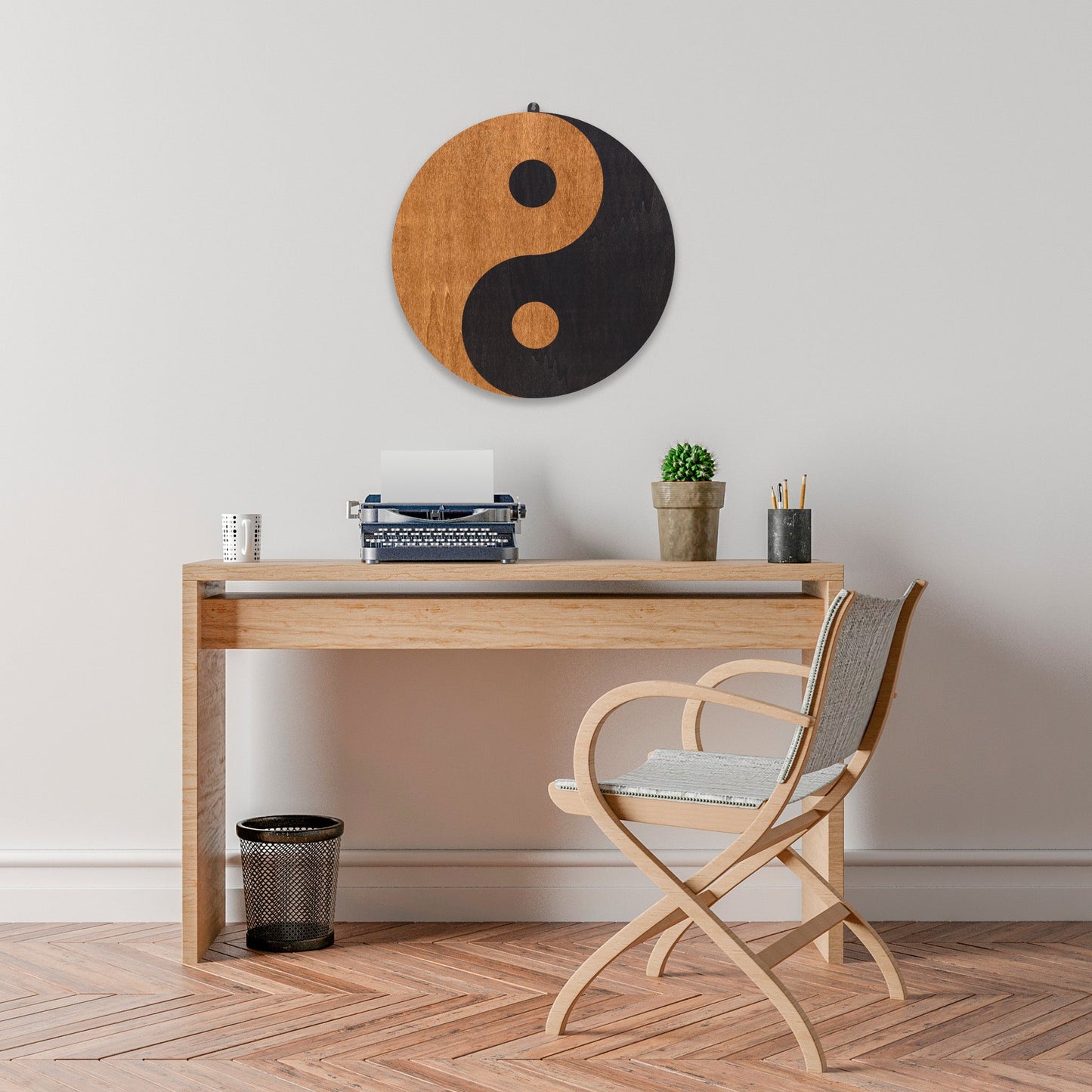 Wandbild "Yin Yang" aus Holz - Nanino Design Onlineshop -