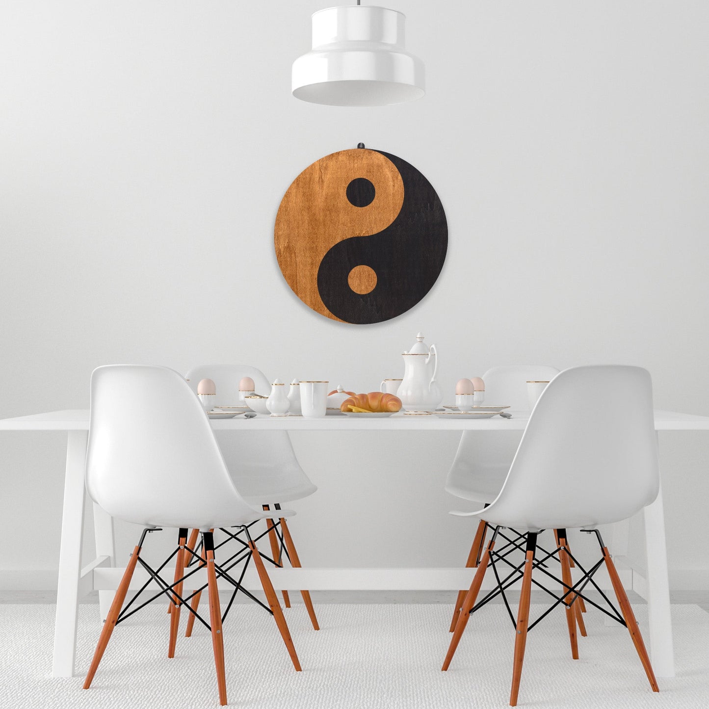 Wandbild "Yin Yang" aus Holz - Nanino Design Onlineshop -