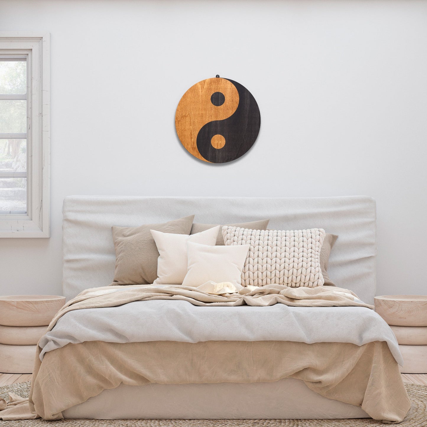 Wandbild "Yin Yang" aus Holz - Nanino Design Onlineshop -