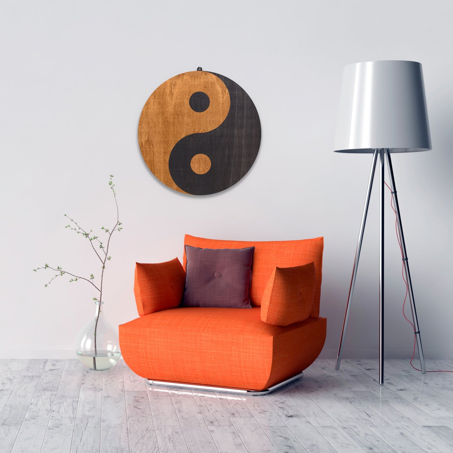 Wandbild "Yin Yang" aus Holz - Nanino Design Onlineshop -
