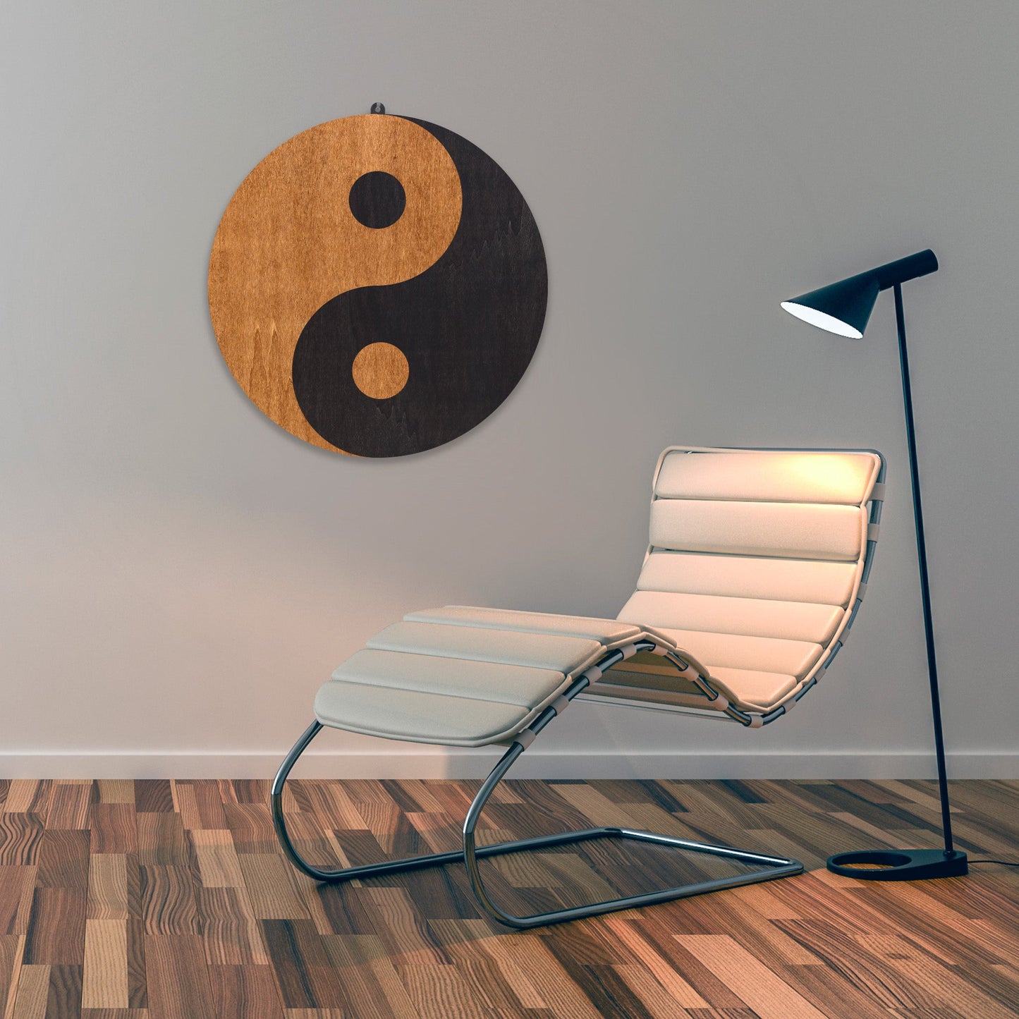 Wandbild "Yin Yang" aus Holz - Nanino Design Onlineshop -