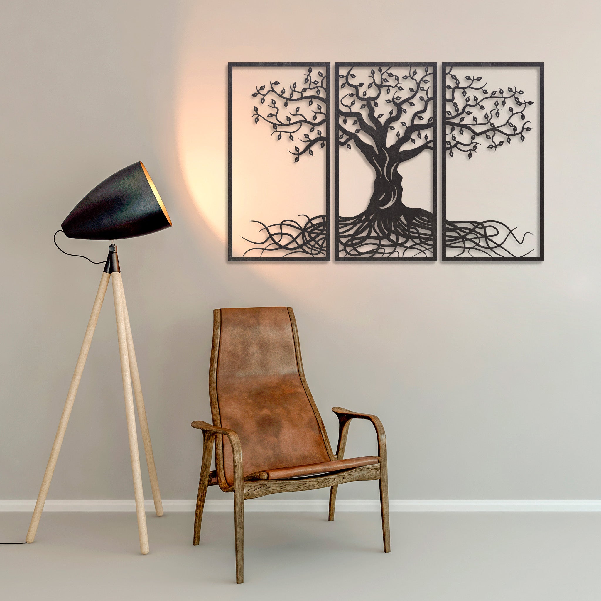 🖼️ Baum des Lebens Wanddeko: Lebensbaum aus Holz
