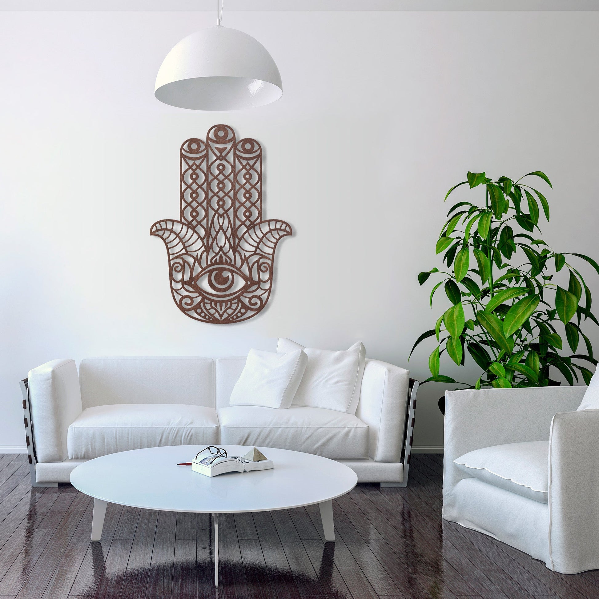 Wandbild Holz "Hamsa" - Nanino Design Onlineshop - 