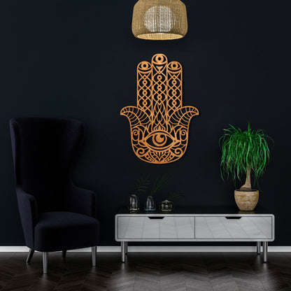 Wandbild Holz "Hamsa" - Nanino Design Onlineshop - 