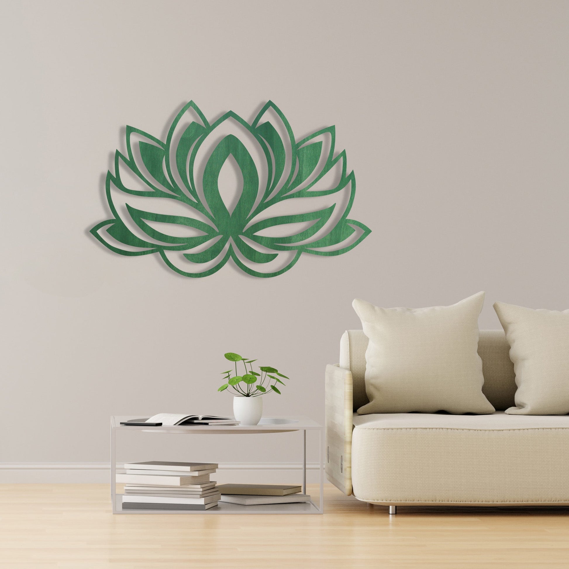 Wandbild Lotusblume V1 in Farbe - Nanino Design - 