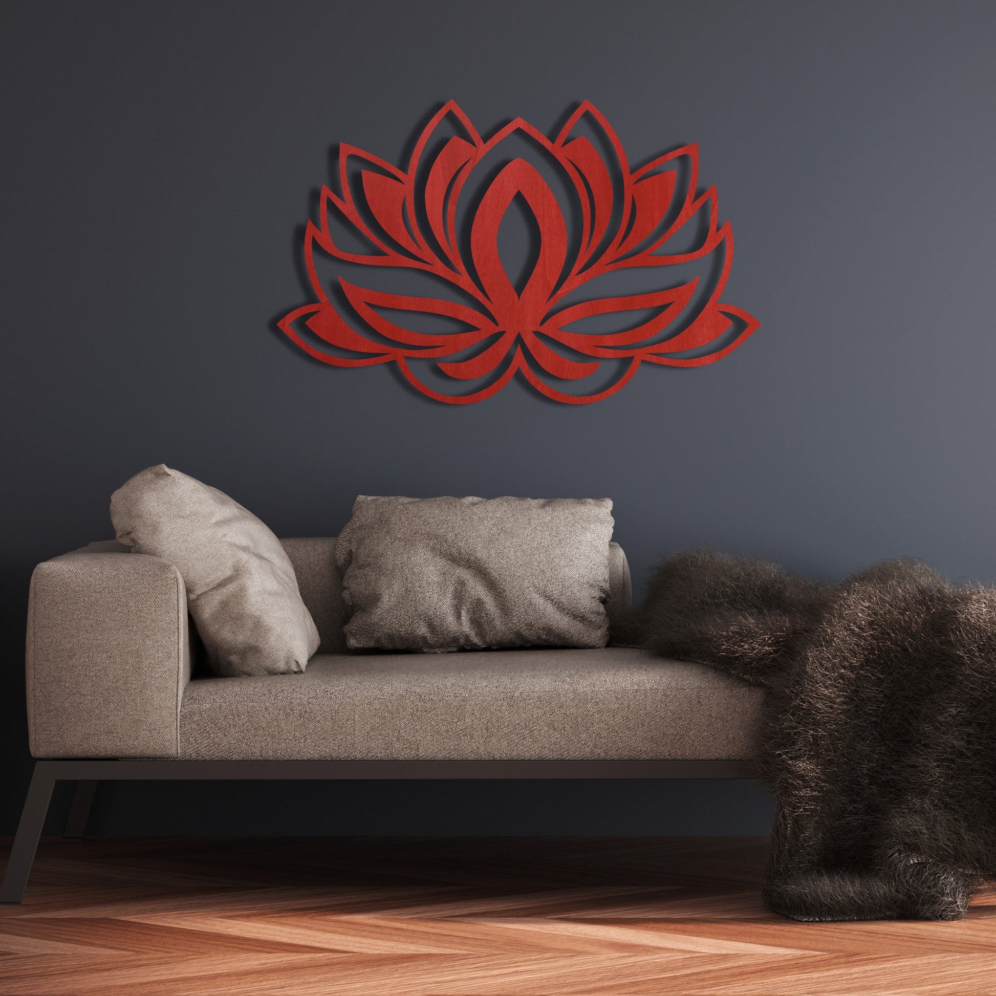 Wandbild Lotusblume V1 in Farbe - Nanino Design - 