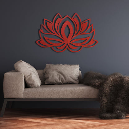Wandbild Lotusblume V1 in Farbe - Nanino Design - 