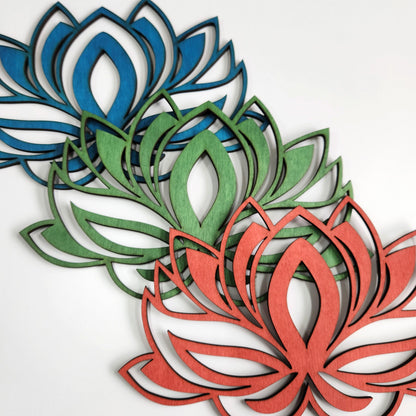 Wandbild Lotusblume V1 in Farbe - Nanino Design - 