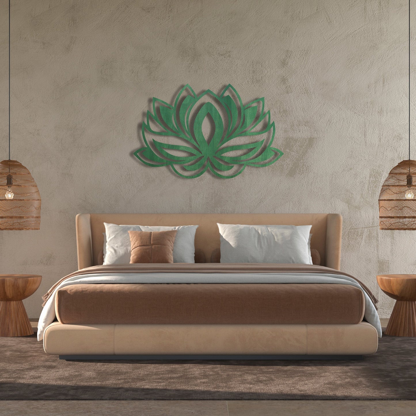 Wandbild Lotusblume V1 in Farbe - Nanino Design - 