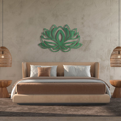Wandbild Lotusblume V1 in Farbe - Nanino Design - 