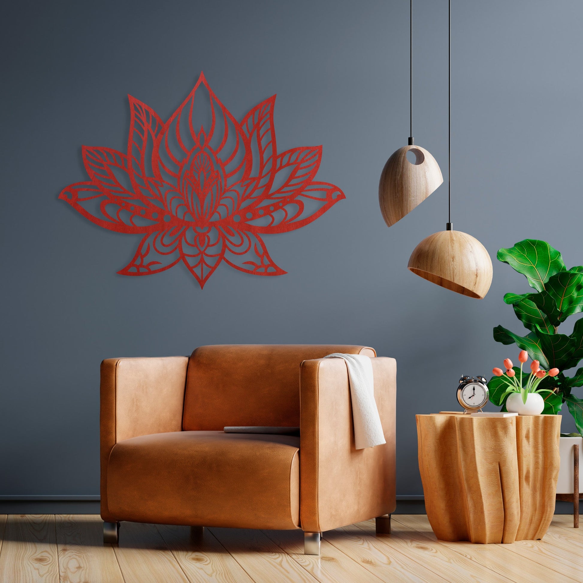 Wandbild Lotusblume V2 in Farbe - Nanino Design - 