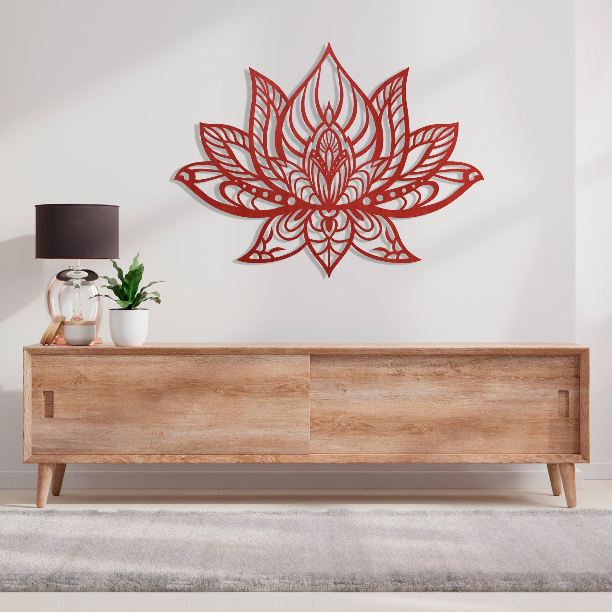 Wandbild Lotusblume V2 in Farbe - Nanino Design - 