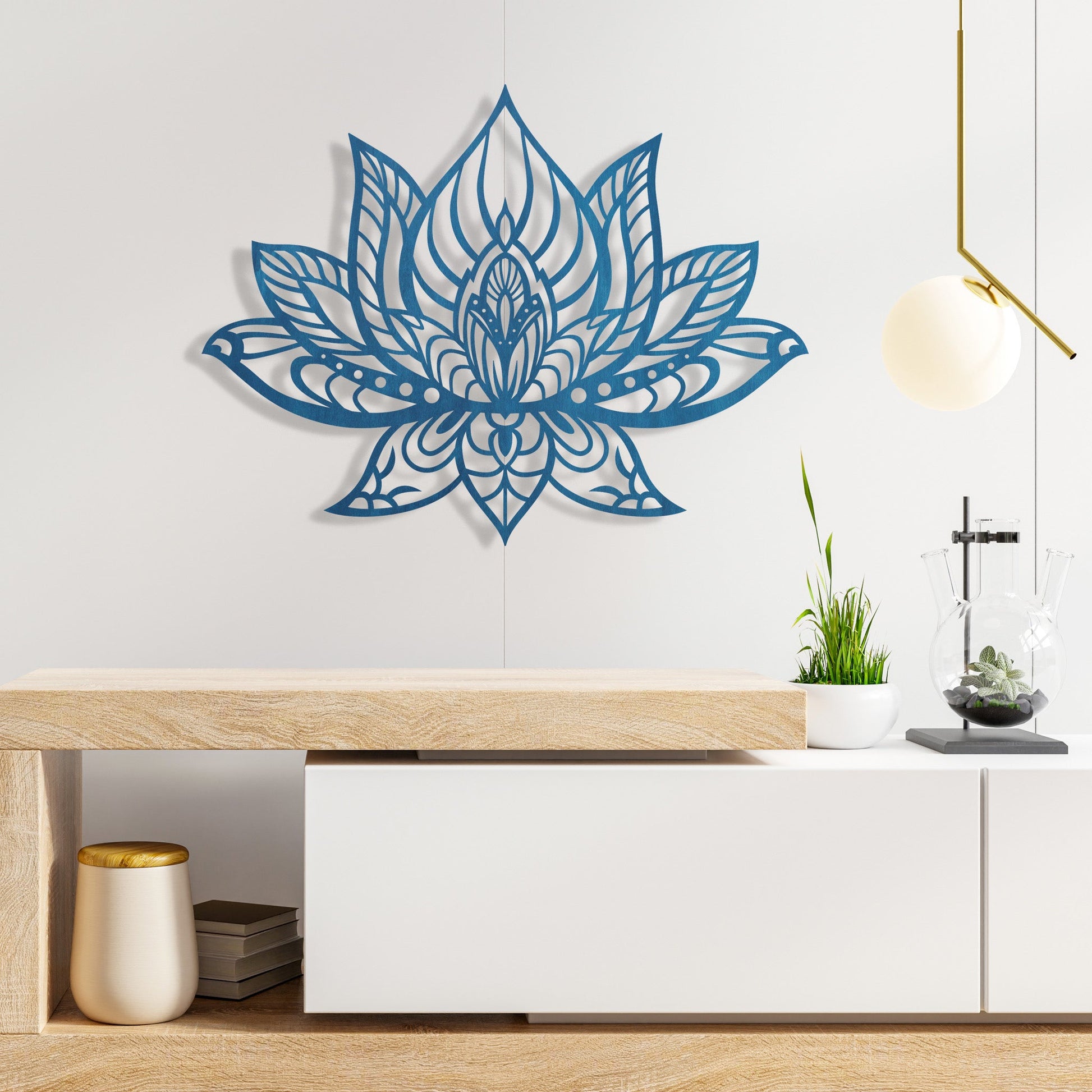 Wandbild Lotusblume V2 in Farbe - Nanino Design - 