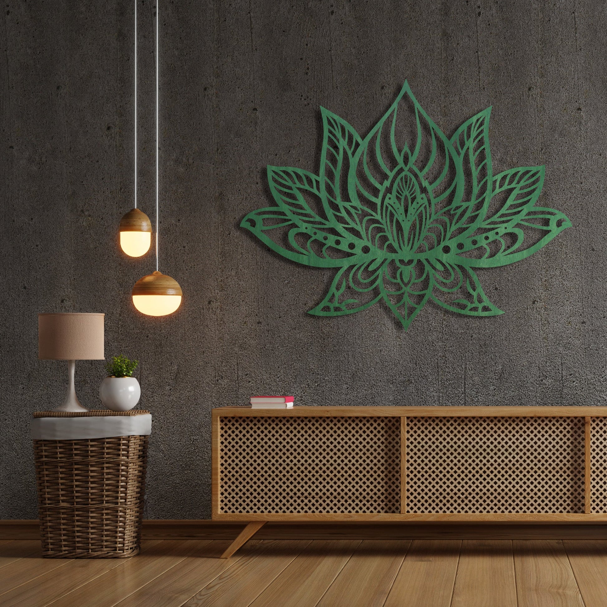 Wandbild Lotusblume V2 in Farbe - Nanino Design - 