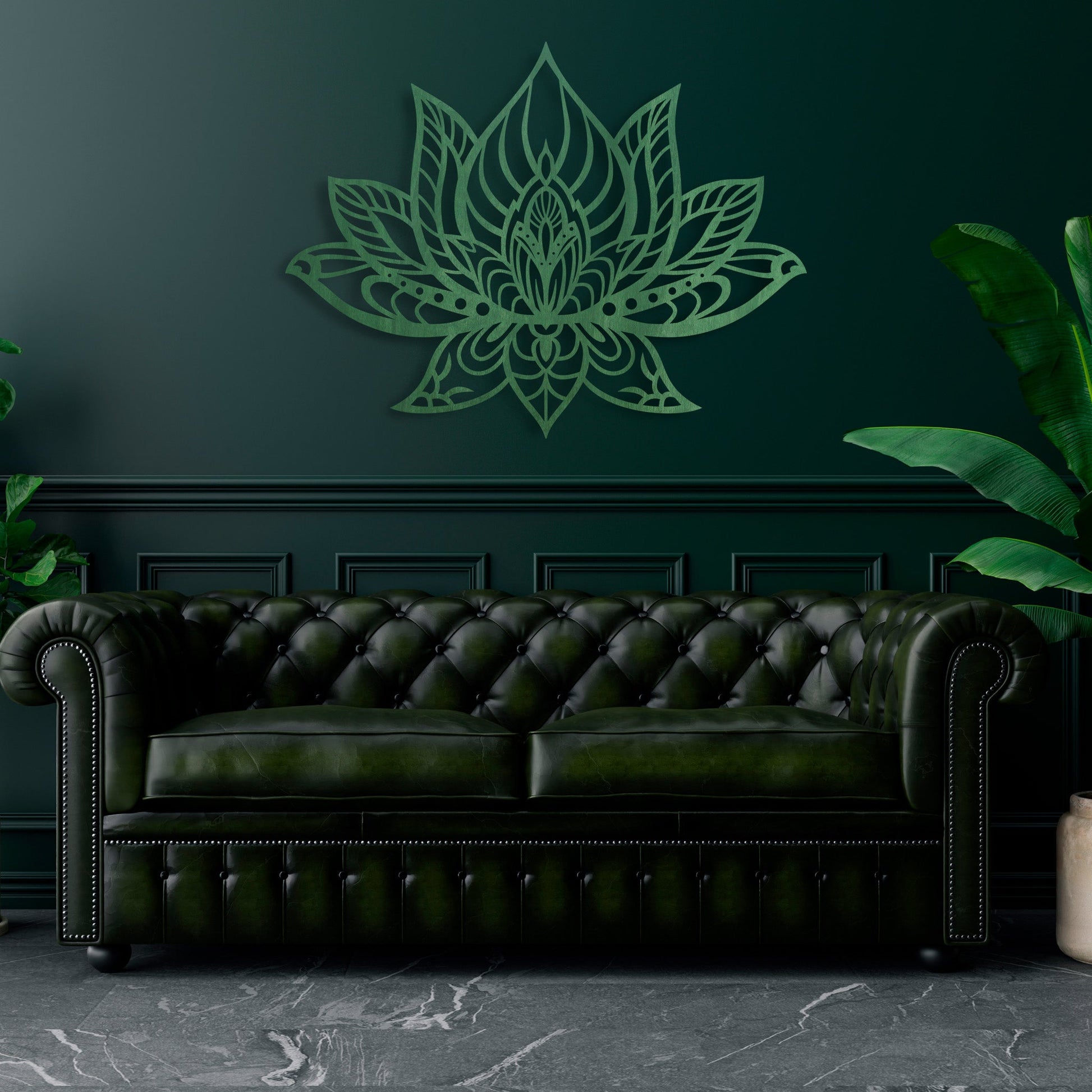 Wandbild Lotusblume V2 in Farbe - Nanino Design - 