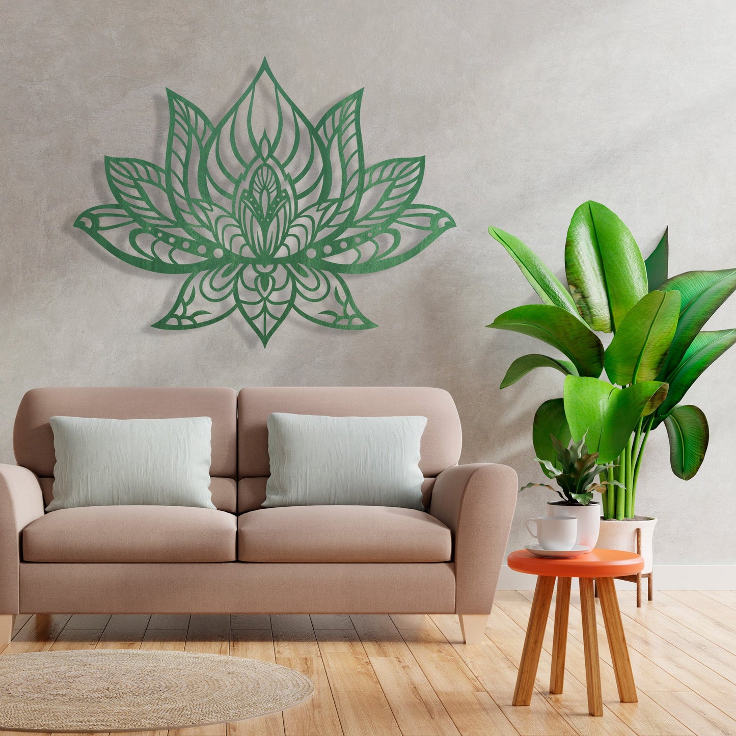 Wandbild Lotusblume V2 in Farbe - Nanino Design - 
