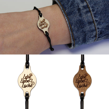 Armband "Lebe Liebe Lache" - Nanino Design Onlineshop -