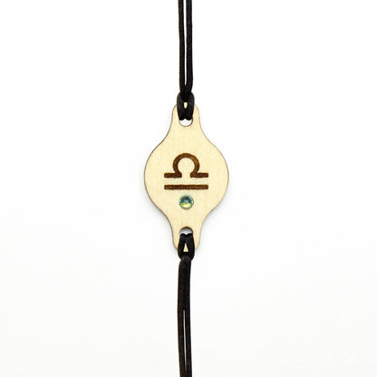 Armband Sternzeichen "Waage" mit Glitzerstein - Nanino Design Onlineshop -