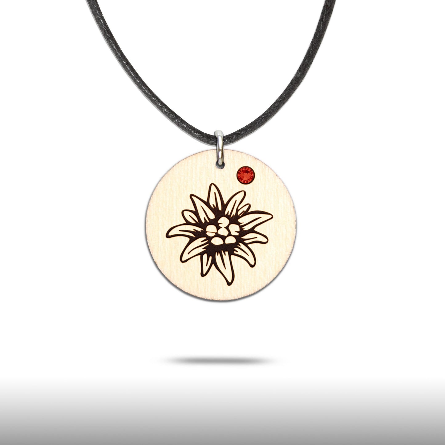 Halskette "Edelweiss" mit Glitzerstein - Nanino Design Onlineshop -