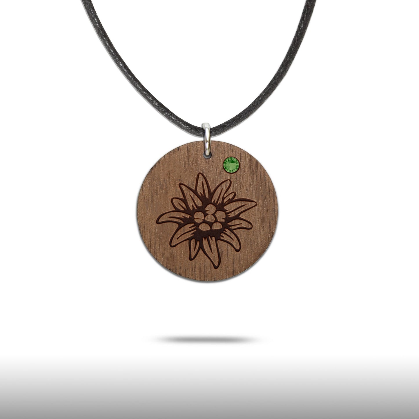 Halskette "Edelweiss" mit Glitzerstein - Nanino Design Onlineshop -