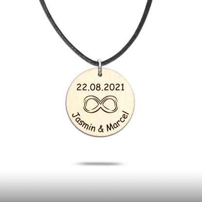 Halskette "Liebe/Freundschaft" personalisiert - Nanino Design Onlineshop -