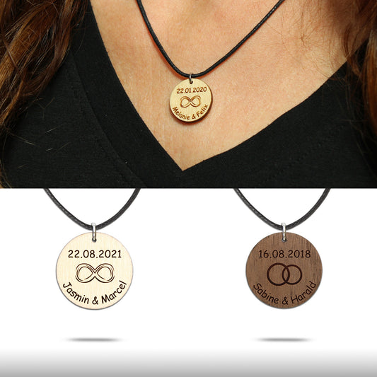 Halskette "Liebe/Freundschaft" personalisiert - Nanino Design Onlineshop -