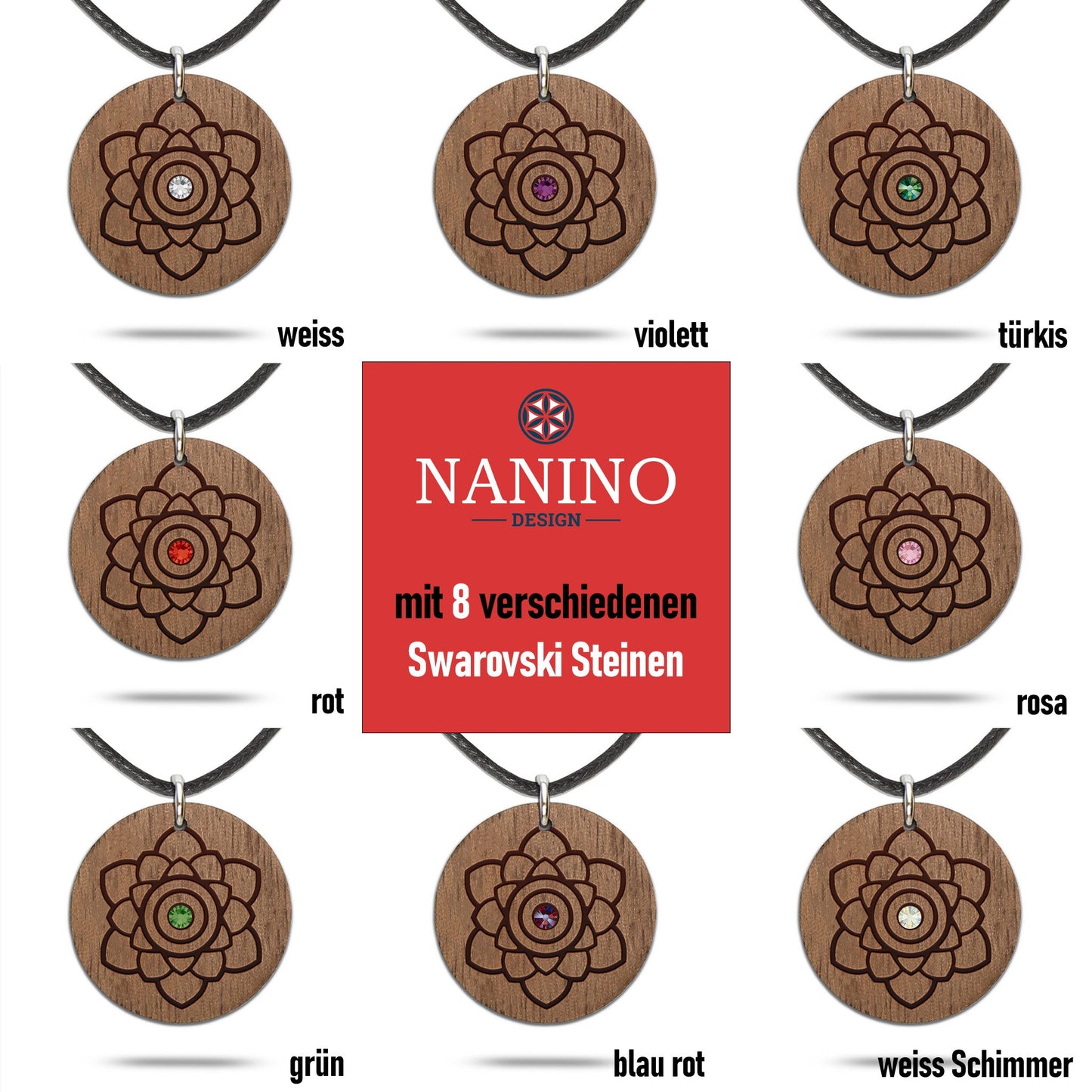 Halskette "Mandala", rund - Nanino Design Onlineshop -