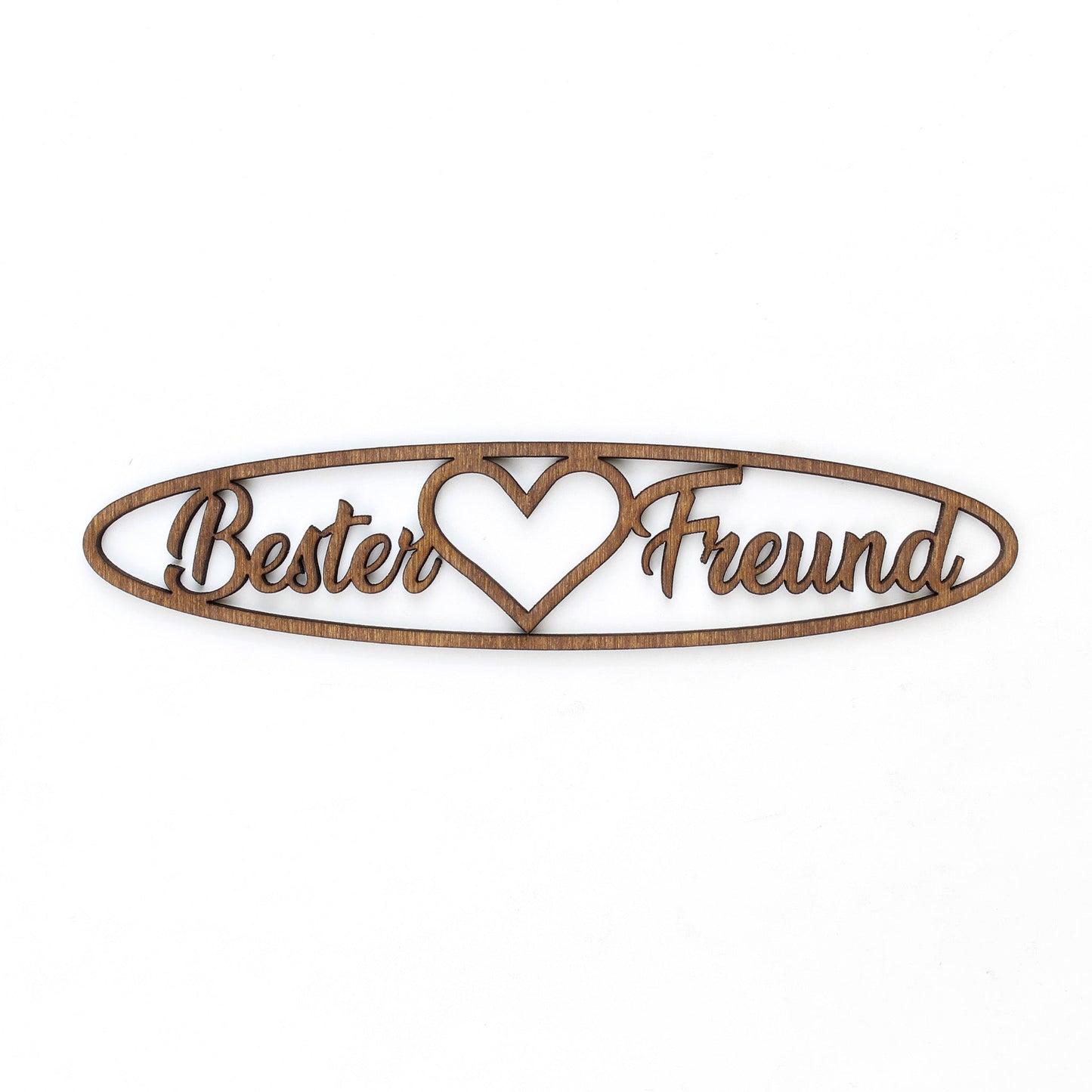 Spruch Holz oval "Bester Freund" - Nanino Design Onlineshop -