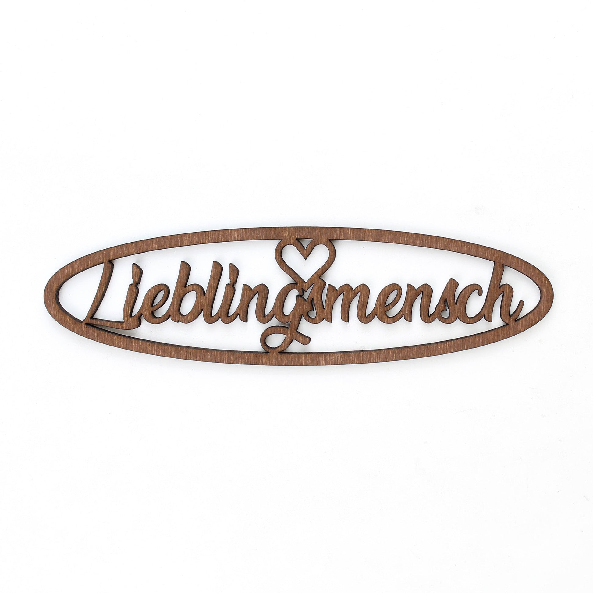 Spruch Holz oval "Lieblingsmensch" - Nanino Design Onlineshop -
