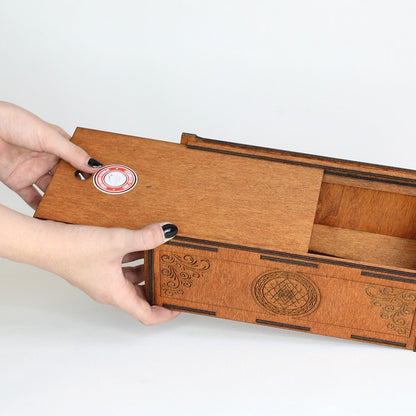 Taschentuchbox groß "Sri Yantra" - Nanino Design Onlineshop -
