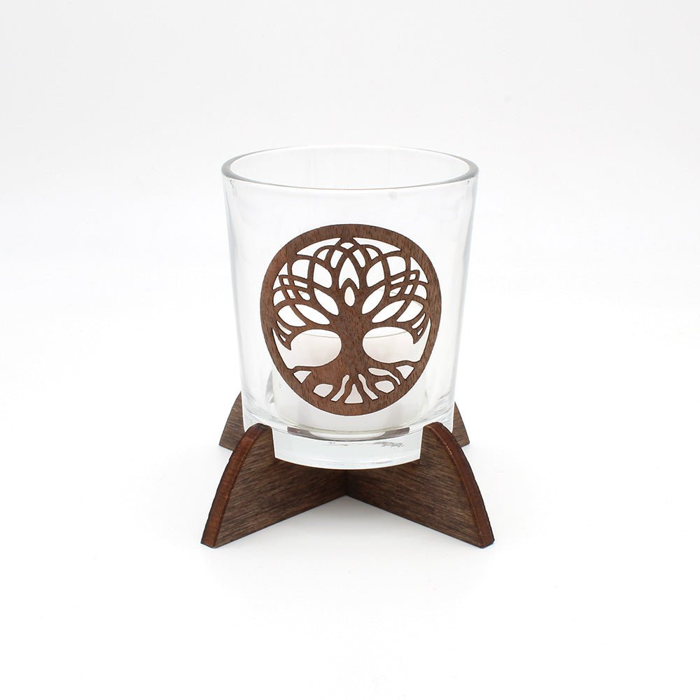 Teelicht "Baum des Lebens" mit Kerze - Nanino Design Onlineshop -