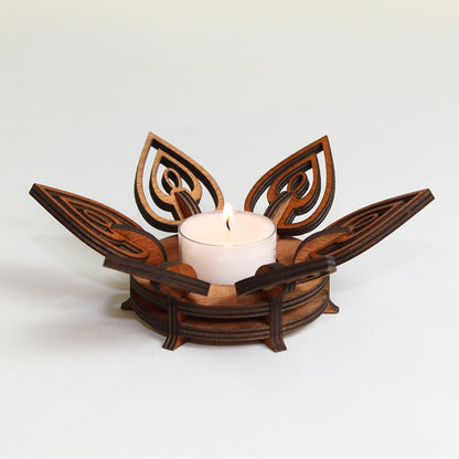 Teelichthalter Holz "Kerze" - Nanino Design Onlineshop -