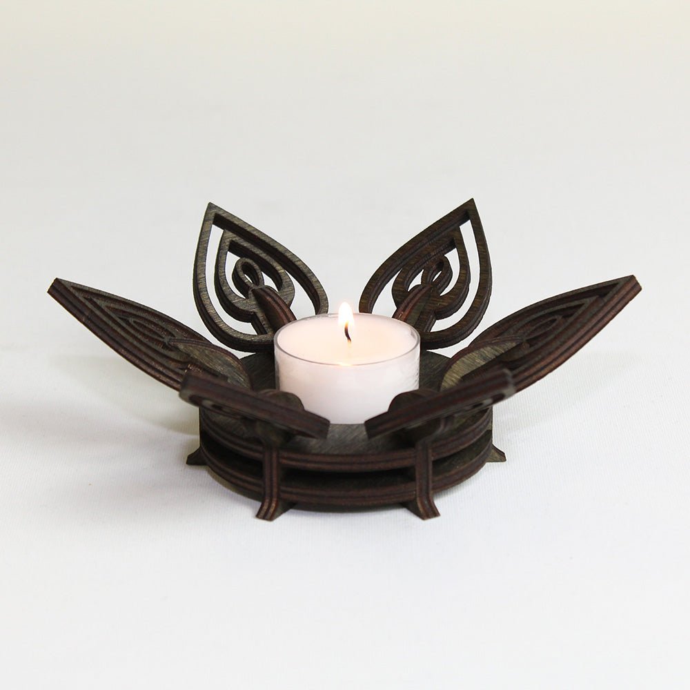 Teelichthalter Holz "Kerze" - Nanino Design Onlineshop -