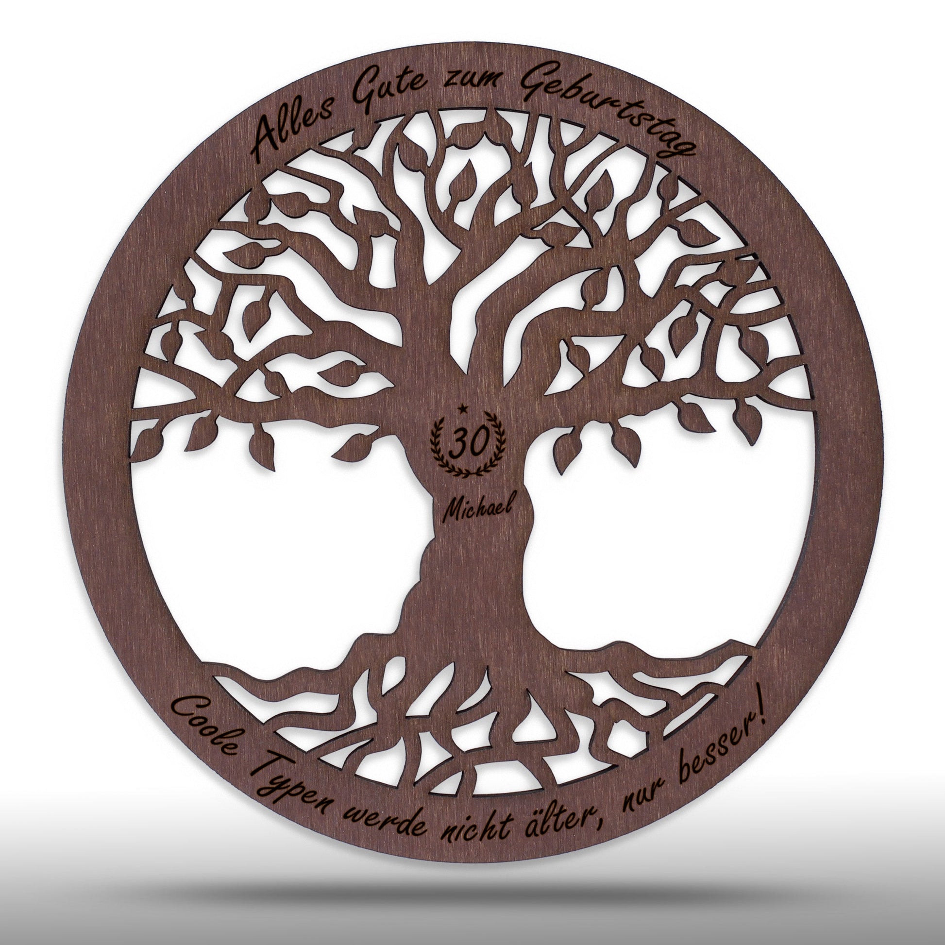 Wandbild Baum des Lebens "Geburtstag", personalisiert - Nanino Design Onlineshop -