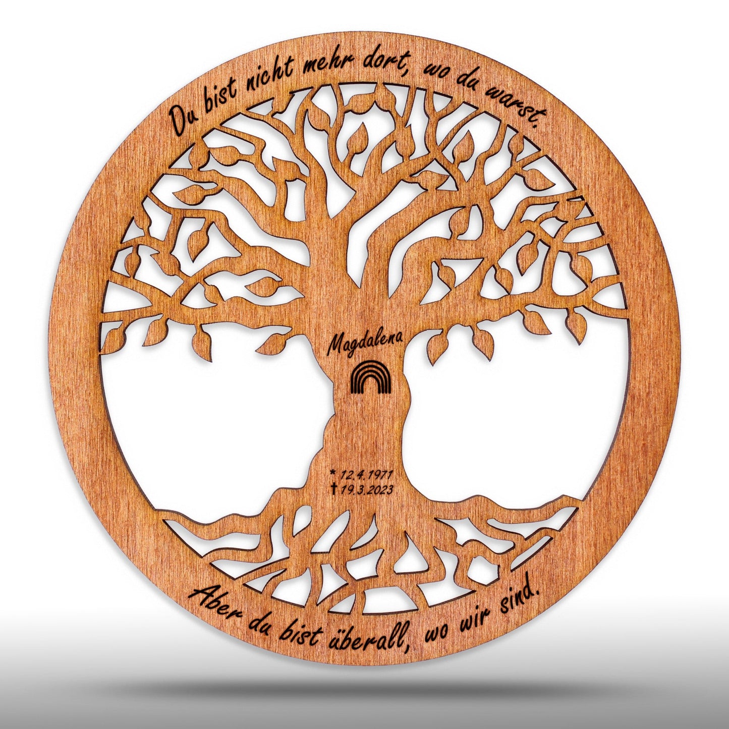 Wandbild Baum des Lebens "Trauer", personalisiert - Nanino Design Onlineshop -