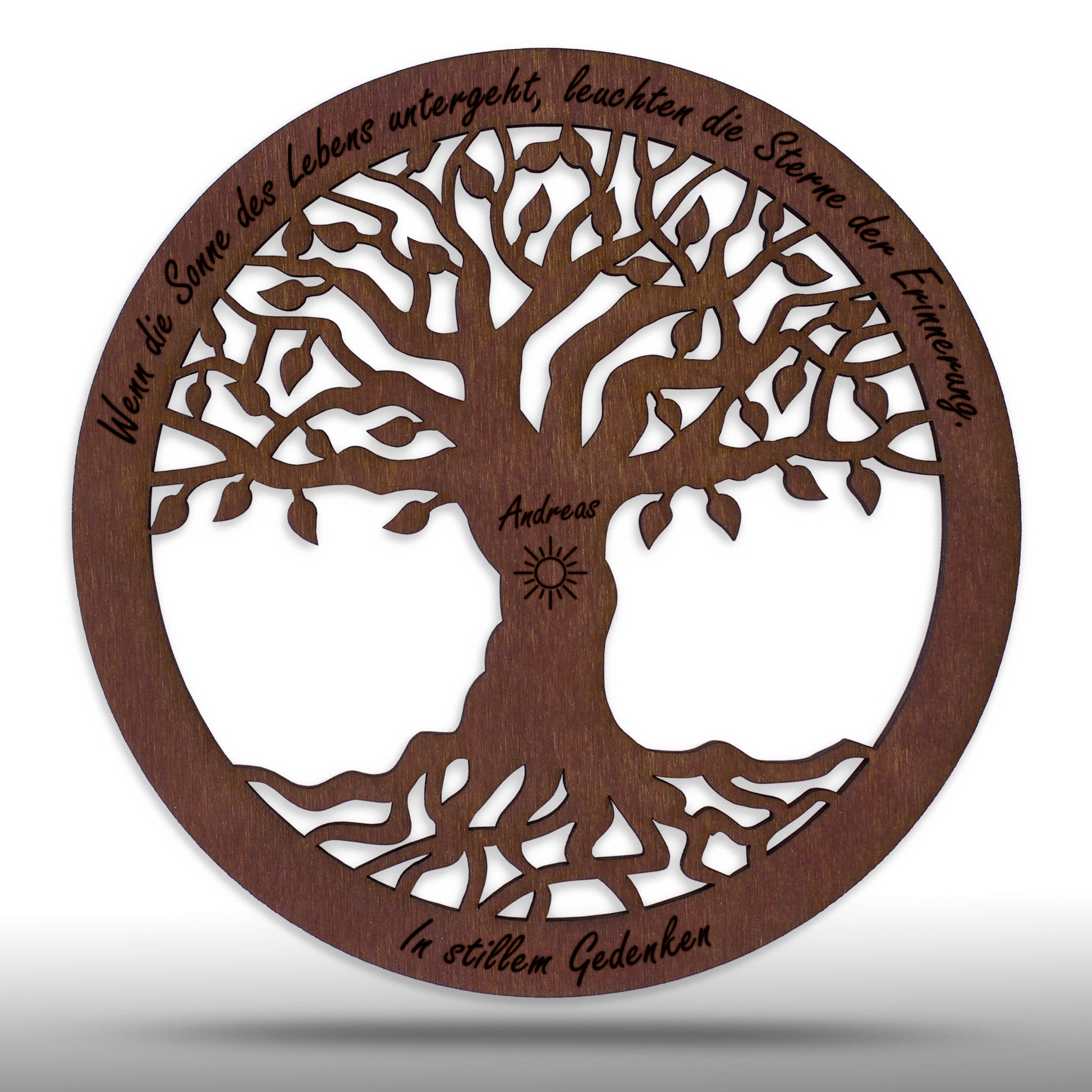 Wandbild Baum des Lebens "Trauer", personalisiert - Nanino Design Onlineshop -