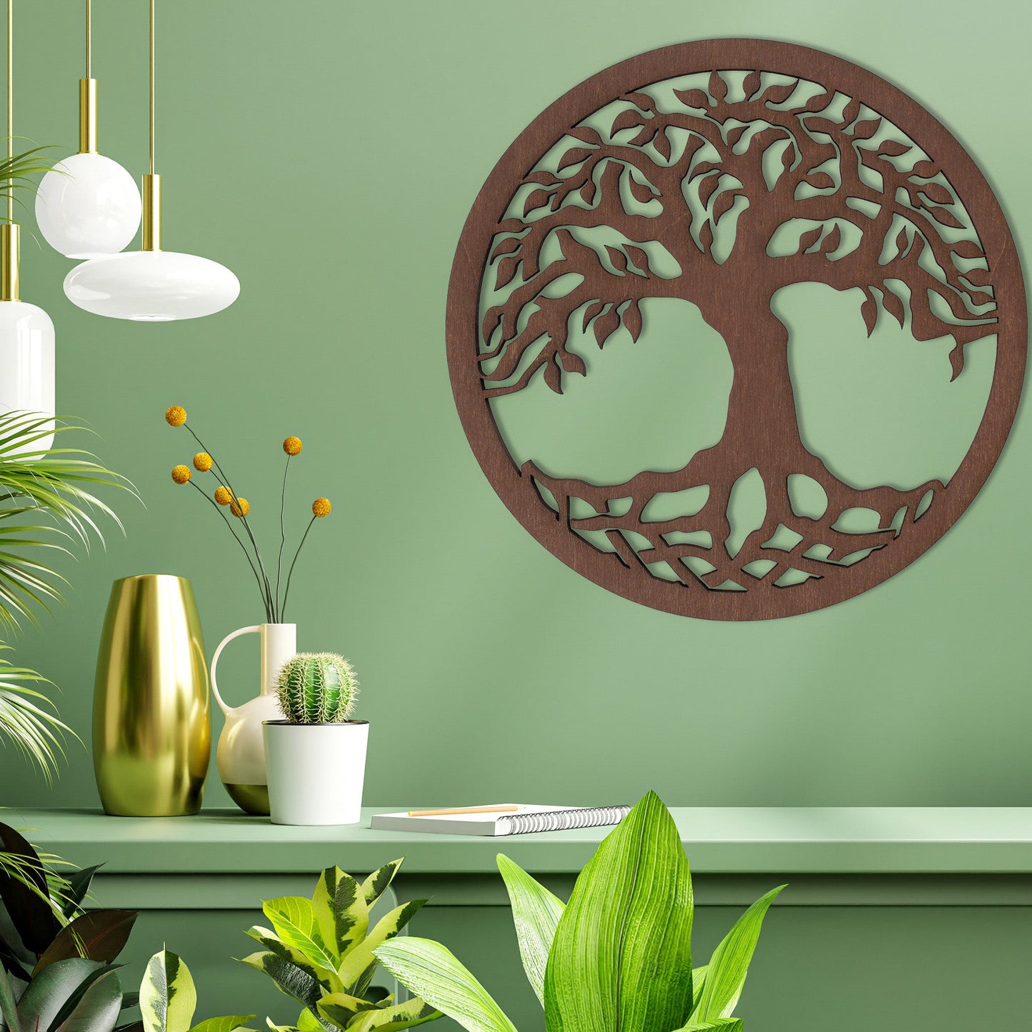 Wandbild Holz "Baum des Lebens" V3 - Nanino Design Onlineshop -