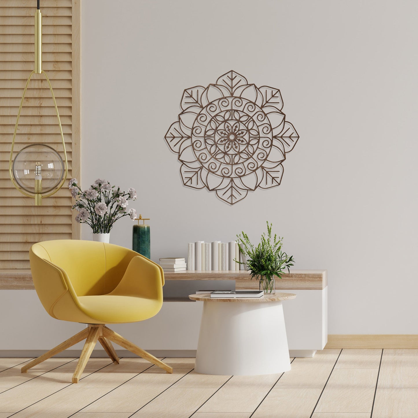 Wandbild Holz "Mandala" - Nanino Design Onlineshop -