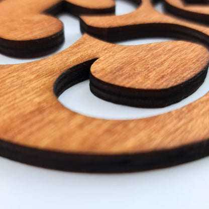Wandbild Holz "OM" - Nanino Design Onlineshop -