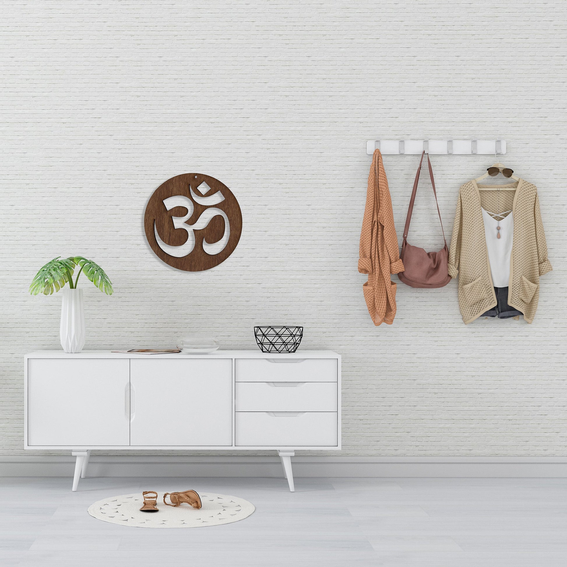 Wandbild Holz "OM" - Nanino Design Onlineshop -