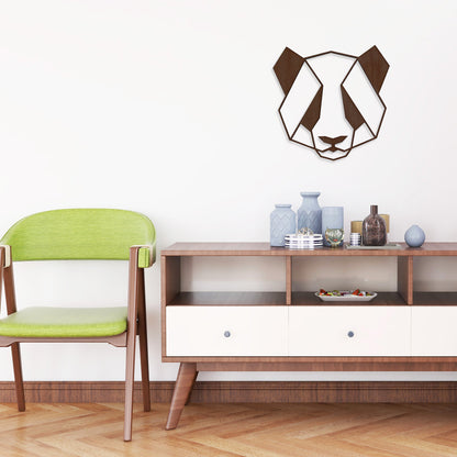 Wandbild Holz "Panda" - Nanino Design Onlineshop -