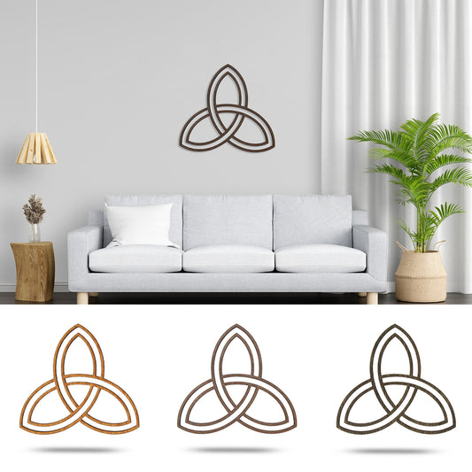 Wandbild Holz "Triquetra" - Nanino Design Onlineshop -