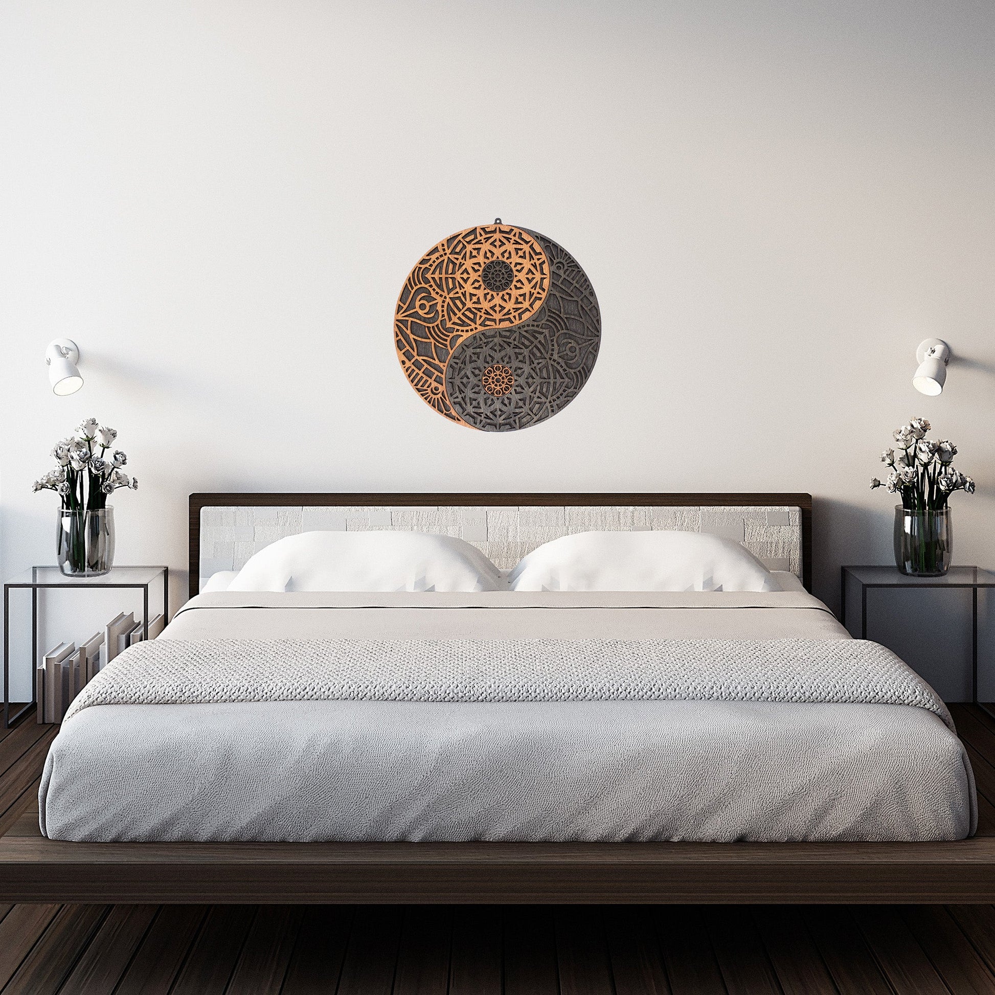 Wandbild Holz "Yin Yang" - Nanino Design Onlineshop -
