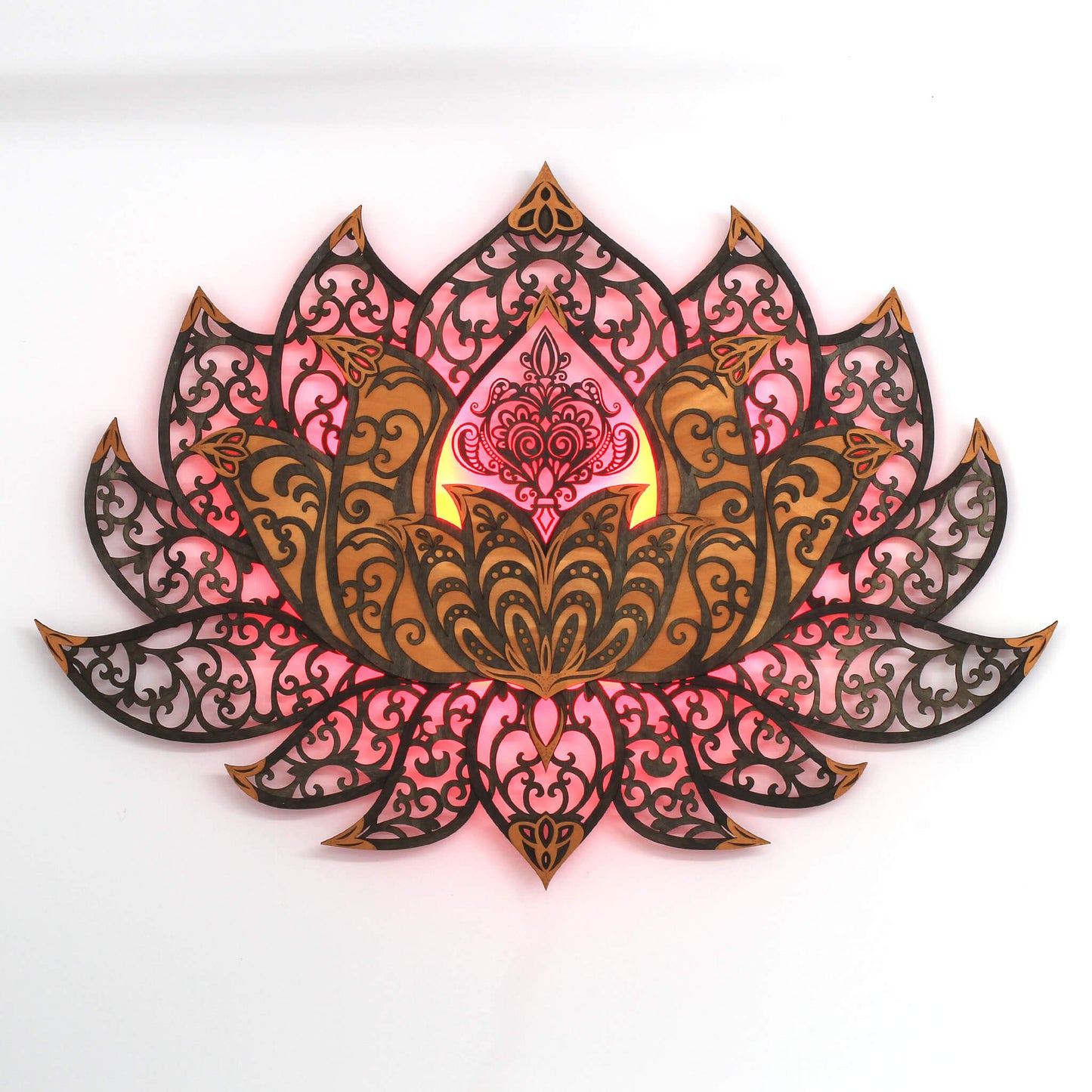 Wandbild XXL Lotusblume Orient "Kupfer" - Nanino Design Onlineshop -