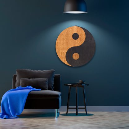 Wandbild "Yin Yang" aus Holz - Nanino Design Onlineshop -